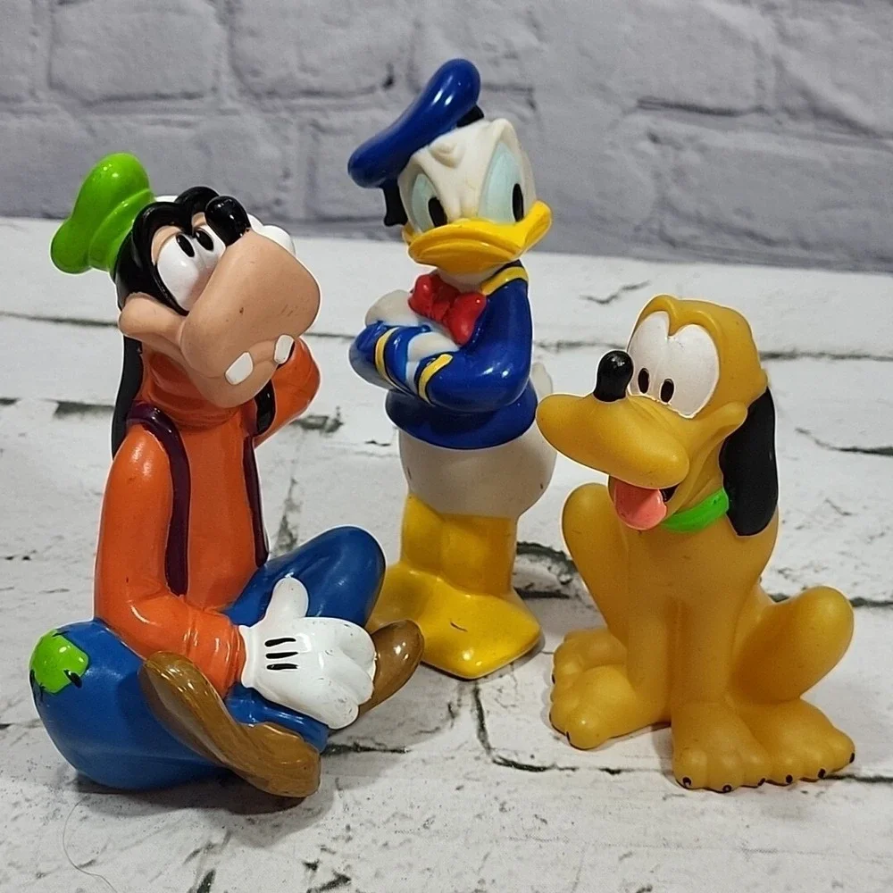 Disney Bath Tub Float Toys Character Figural Lot Of 3 Goofy Donald‎ Pluto